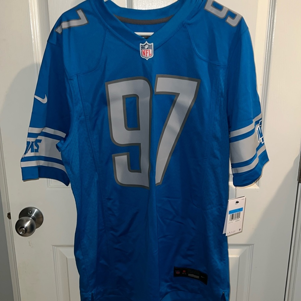 Men’s Nike Detroit Lions 97 Hutch Jersey size medium NWT